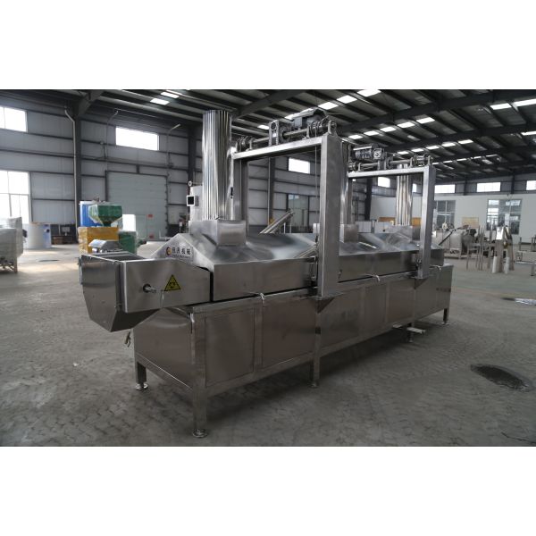 Industrial Deep Fryer Machine Electric PLC Continuous Fryer Machine
