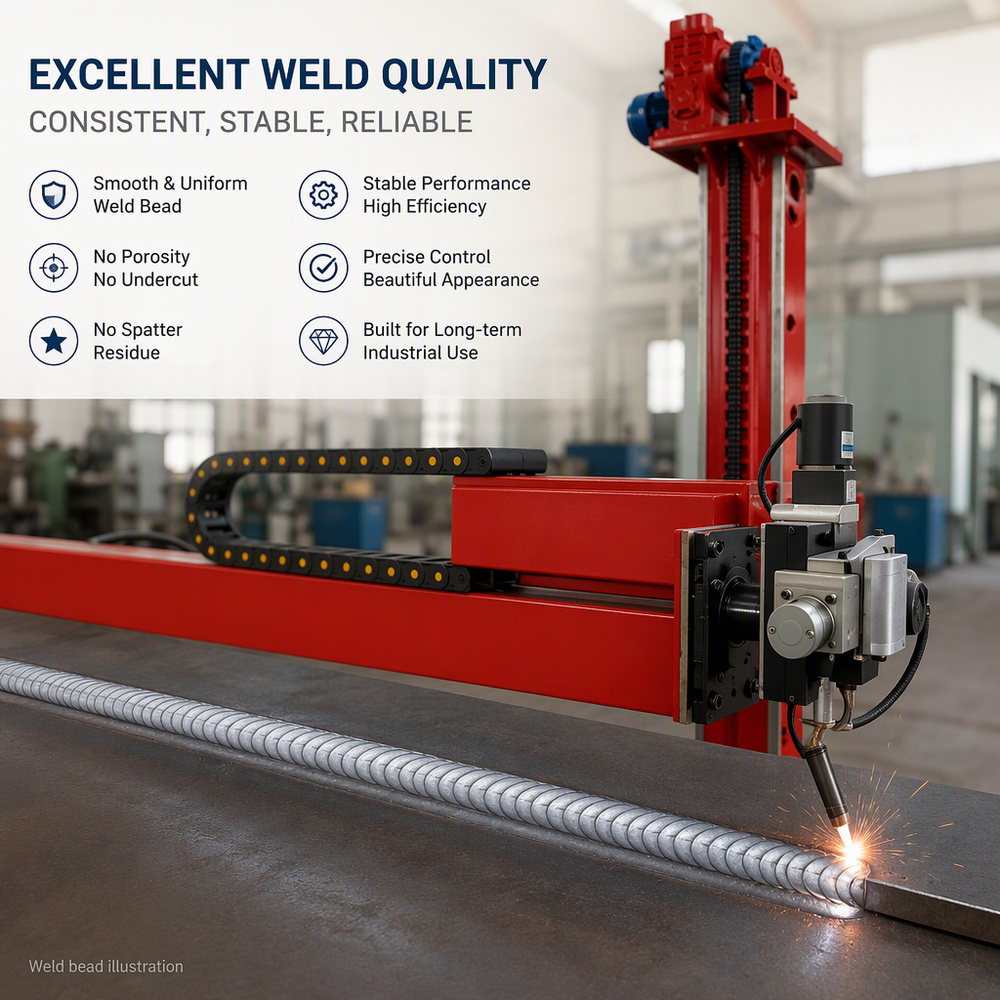 Compact Light-Duty Welding Manipulator with 2m Stroke, Stable and Precise for Small & Medium Vessel Fabrication