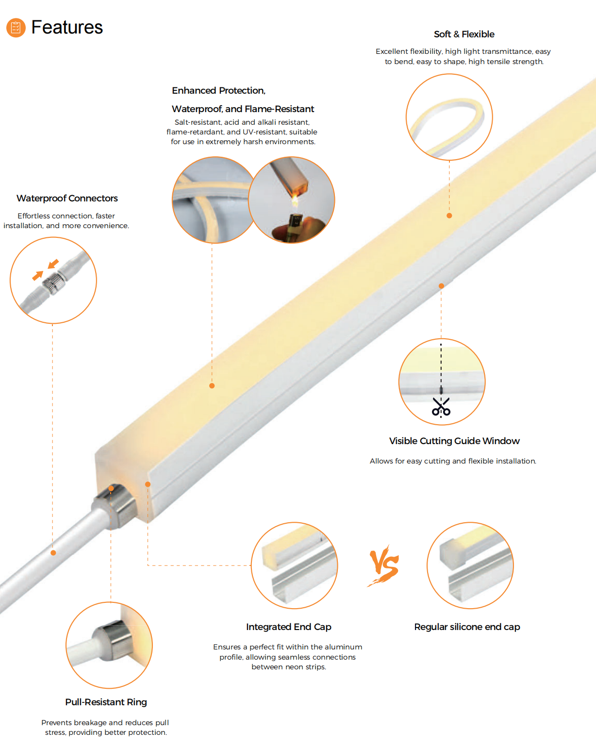High Efficiency Top Bend LED Neon Strip The Ultimate Solution for Your Architectural and Decorative Lighting Needs NHT-1010