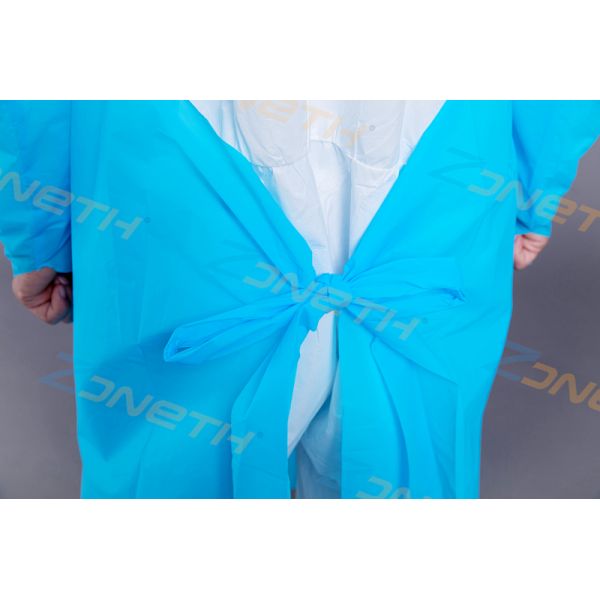 PP CPE Waterproof Worker 35g Disposable Plastic Gown