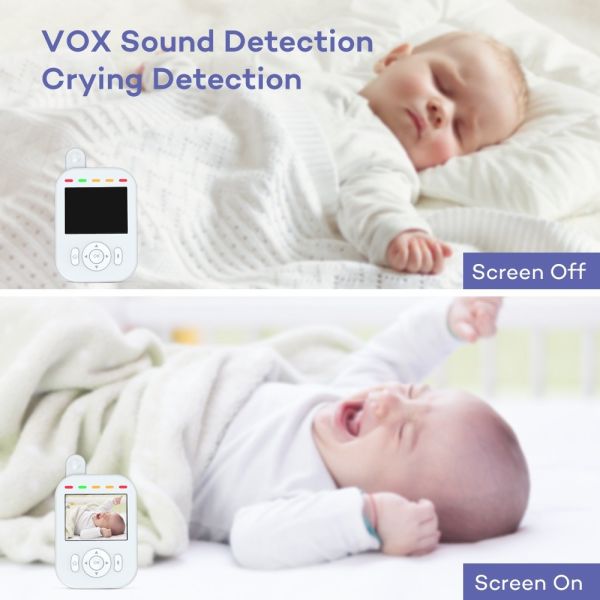 0.465kG Wireless Baby Care System Video Babyphone Audio Transmission Half Duplex Two-way Voice Intercom Monitor