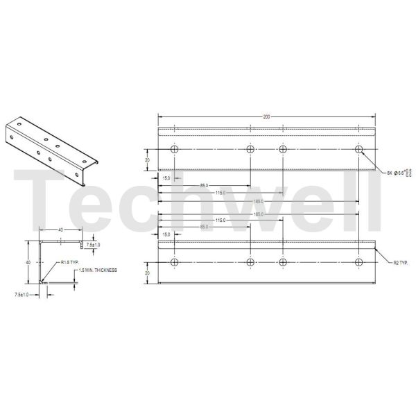 Solar Support Structure Roll Forming Equipment , 1.2 - 1.6 mm Thick Roll Former Machine