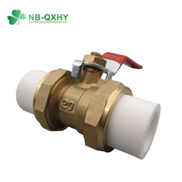 China Water Brass Core PPR Fitting Ball Valve for Pipe System