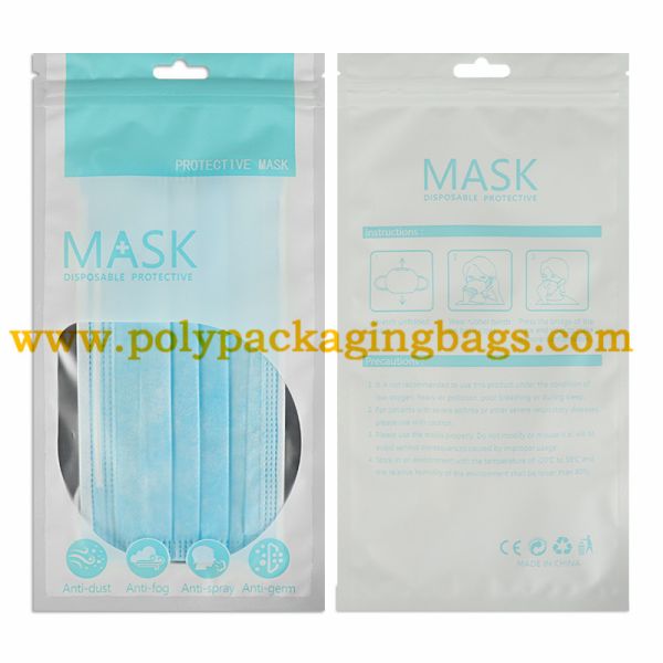 Matte Surface Self - Sealing Ziplock Packaging Poly Bags
