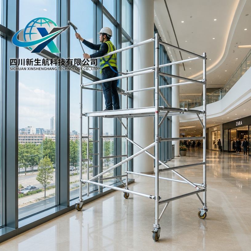 Open Frame Scaffolding Tower Customized With Platform / Ladder Access