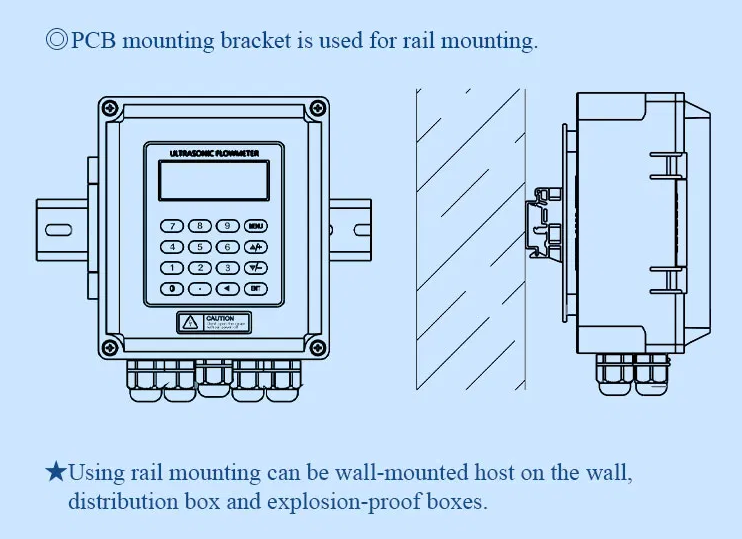Anti Interference Ultrasonic Flow Meter High Precision For Large Pipe Diameters