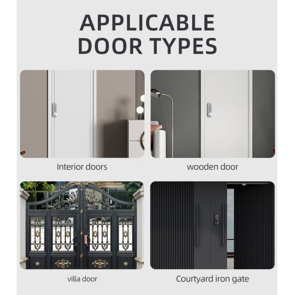 Second Generation Rotary Handle Double-sided Password Keyless Mechanical Digital Security Code Door Lock
