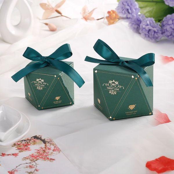 Bright Color Bloom Printed Customized Gift Box Packaging Paper Candy Gift Box