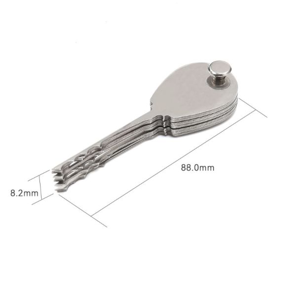 Metal Material Dimple Lock Pick Set for Non-Destructive Entry with Precision Bitting
