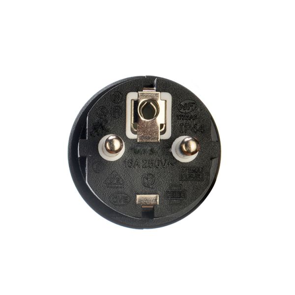 EU 2 Poles Socket Female End Type Oxygen Free Bared Stranded Copper Conductor Material Distributed Outlet Extension Cable