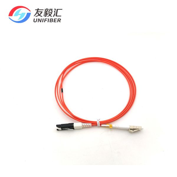 GGP Coated Fiber Optic Patch Cord Multimode OM1 VF45-LC Duplex 1m LSZH