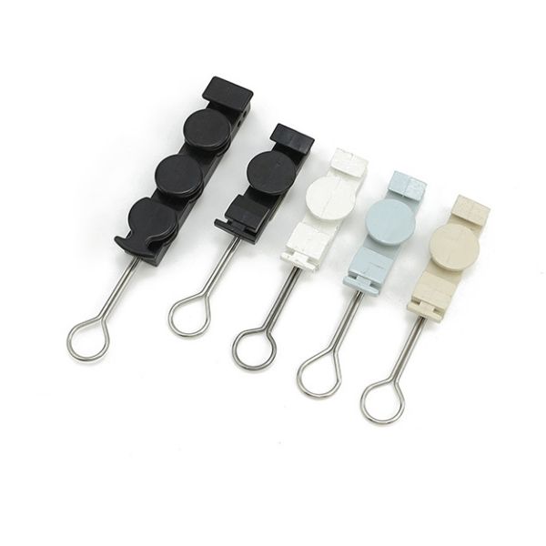 FTTH Accessories Cable S Clamp Fixed Drop Wire Open Clamp For Outdoor Drop Cable