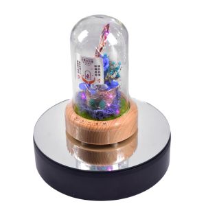 Adjustable Speed USB/AA Battery Operated Rotating Display Turntable With