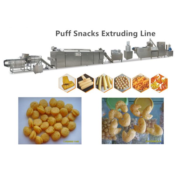 Food Corn Puff Snacks Making Puff Snack Machine With Highly Performance