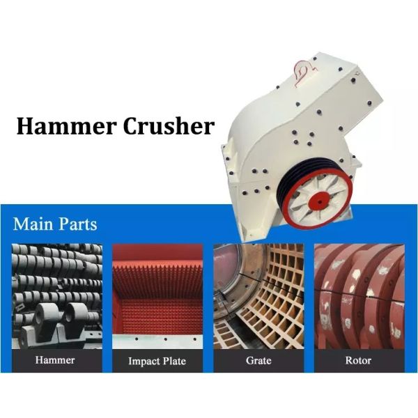 Mining Rock Coal Hammer Mill Crusher Machine Electric Motor