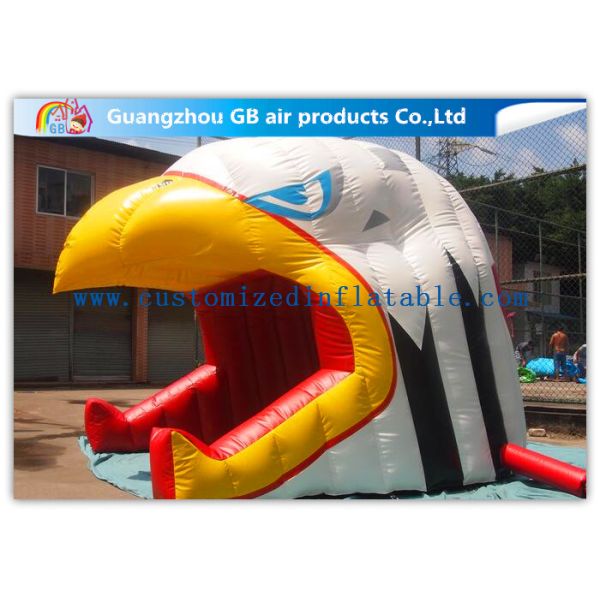 Customized Inflatable Air Tent Lively Eagle Head Shape Tunnel With Blower