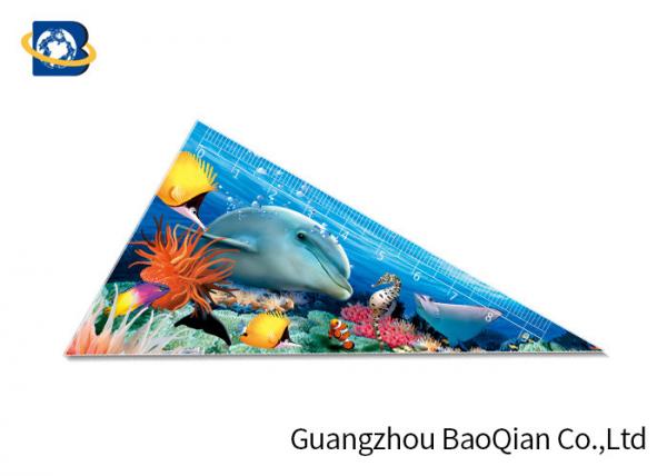 Plastic Measuring 3D Lenticular Ruler Animal Image For Kids Stationery Gifts