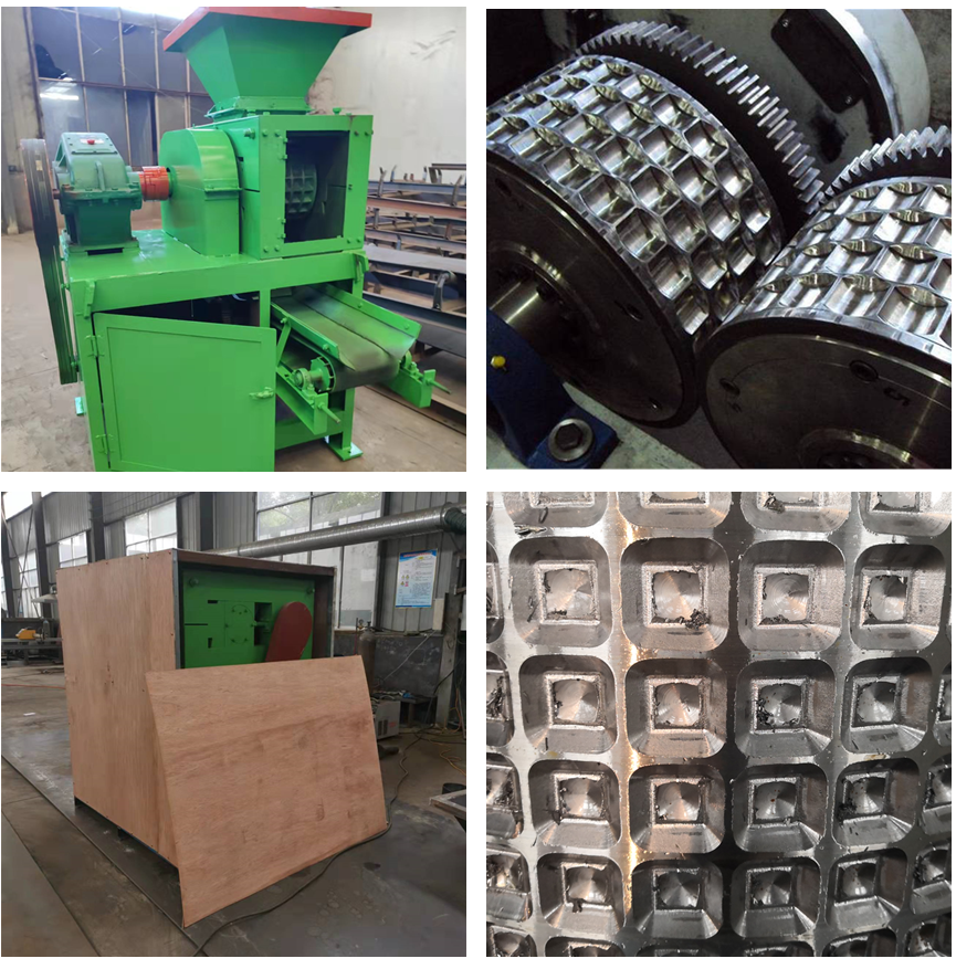 Anthracite Coal Roller Press Briquette Machine Client's Required for Small Material Size