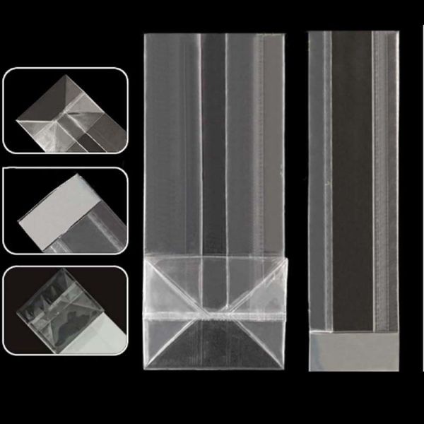 Customizable Clear transparent square bottom Bag For Food Packaging