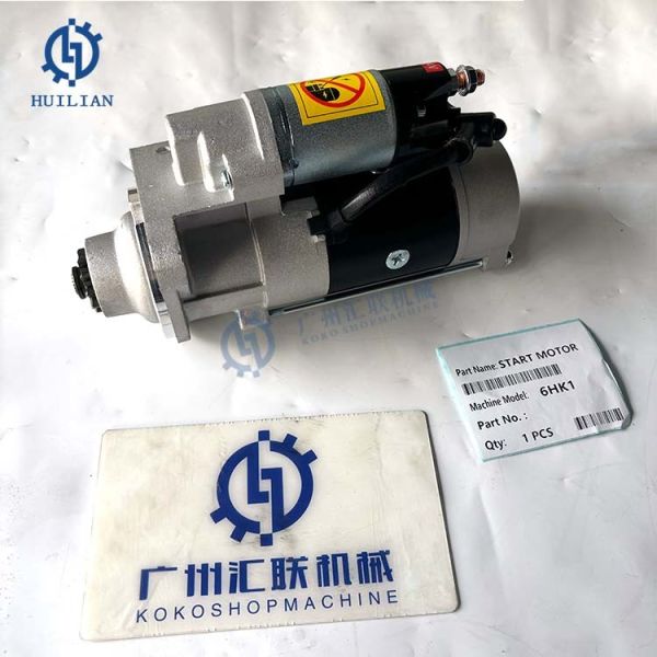4HK1 6HK1 24V 11T 205kW Engine Starter Motor for Excavator Machinery Engine Parts