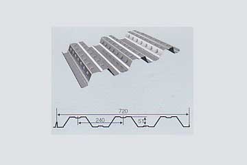 PLC Control System Metal Deck Roll Forming Machine With Hydraulic Station