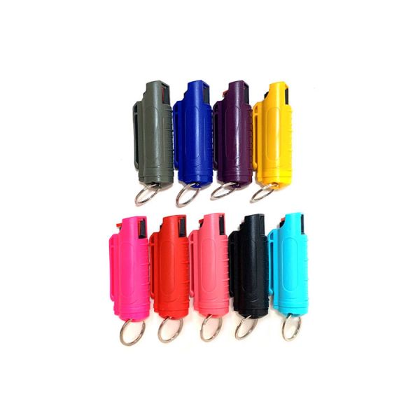 Security Keychain 20ml Pepper Spray Keychain Set Mini Plastic Shell