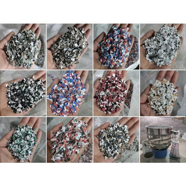 Composite Rock Chips Spray Application Method for Multi Color Flake Chips Coatings