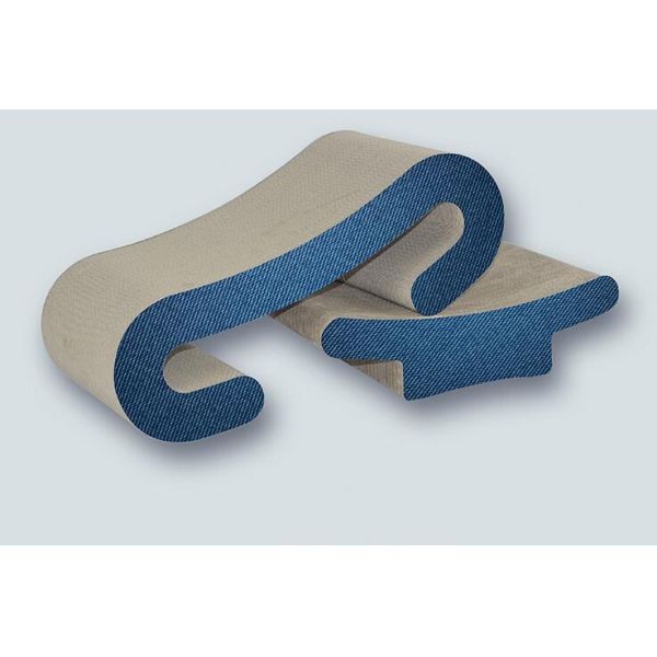 Curved Corrugated Cardboard Cat Scratcher Comfortable 4C Printing Colour