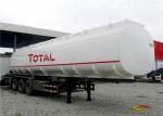 Heavy Duty 3 Axle 45000L Oil Tanker Semi Trailer 4 Compartments 45M3 For