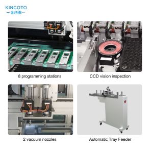 Industrial Automatic Chip Programming Robot 2000 UPH Vision-Guided IC Programmer