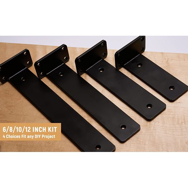 Wall Mounted Floating Shelf Bracket for Shelves Flexible and Durable Functionality