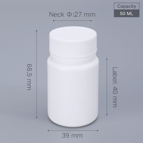Injection Plastic 100ml 3.5oz Custom HDPE Liquid Container for Pharmaceutical Pill Bottle