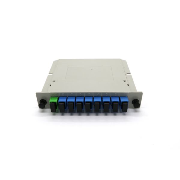 FTTH 1x8 PLC Fiber Optic Splitter Box SC/UPC Connector Insert Type For CATV Networks