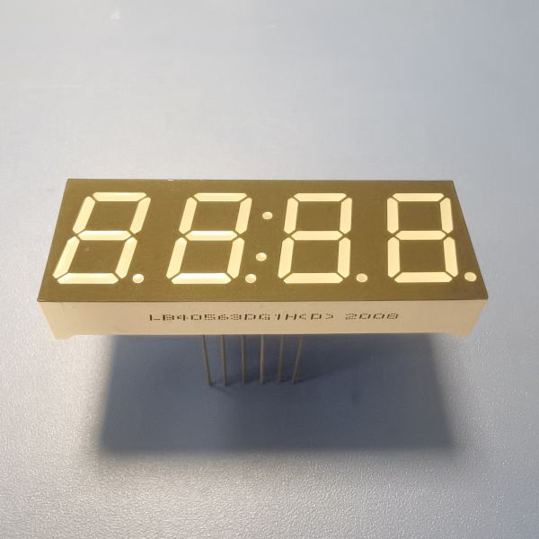 Pure Green 0.56inch 4 Digit 7 Segment LED Display Common Cathode For Instrument Panels