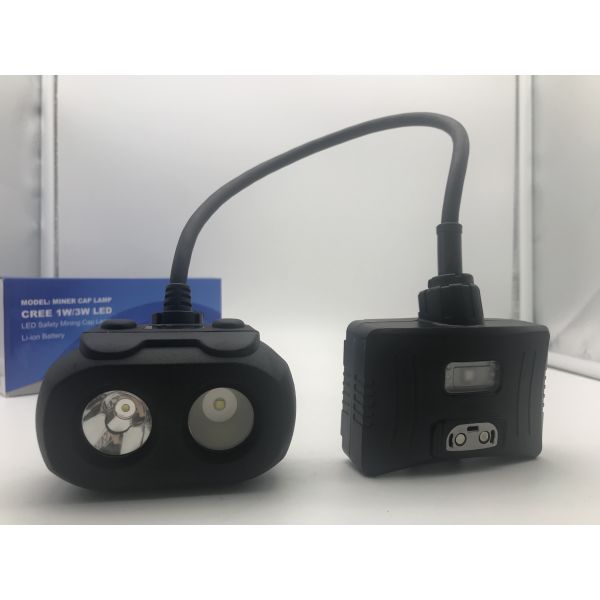 Rechargeable Led Mining Headlamp OLED Display Screen Hard PC Material Anti Explosion