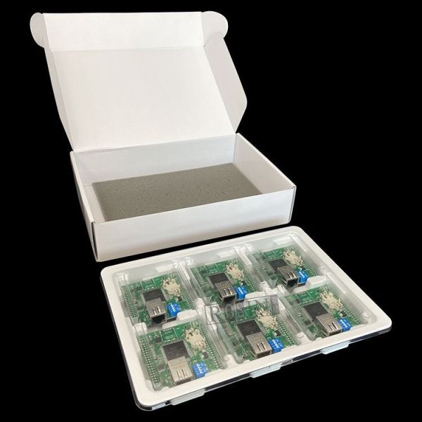 Plastic PCB ESD Tray Anti Static Electronic Insert Tray With Packaging Paper Box