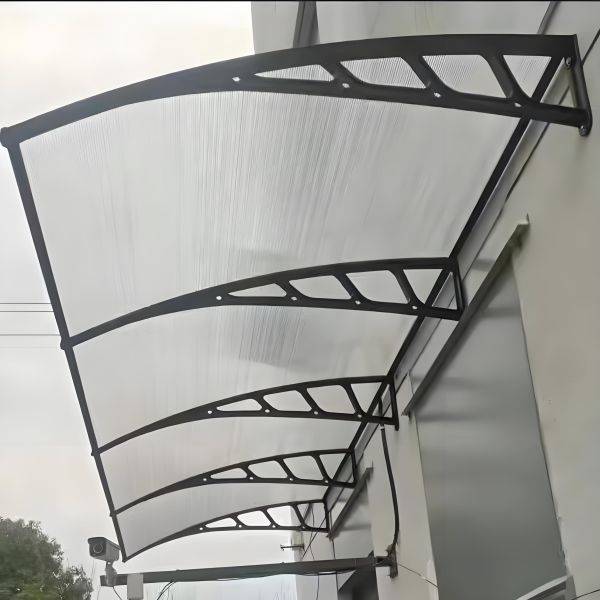 Choose PC Canopy for Your Window Insulation Needs Lightweight Polycarbonate Hollow Sheet Window Awning