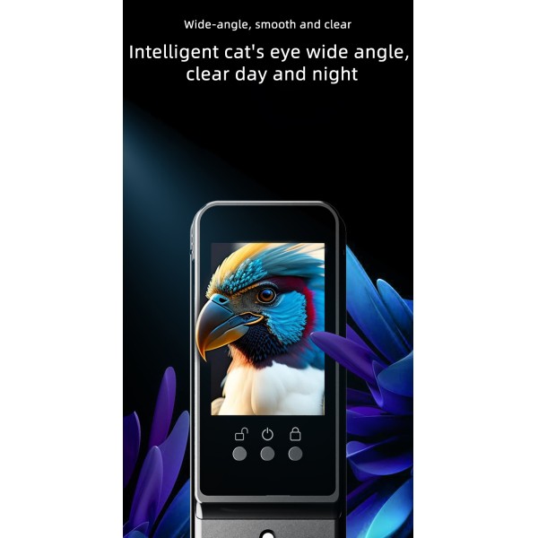 3D Face Recognition Door Lock Fully Automatic Electronic Digital Biometric Fingerprint Smart Gate Lock with Facial Scan for Home