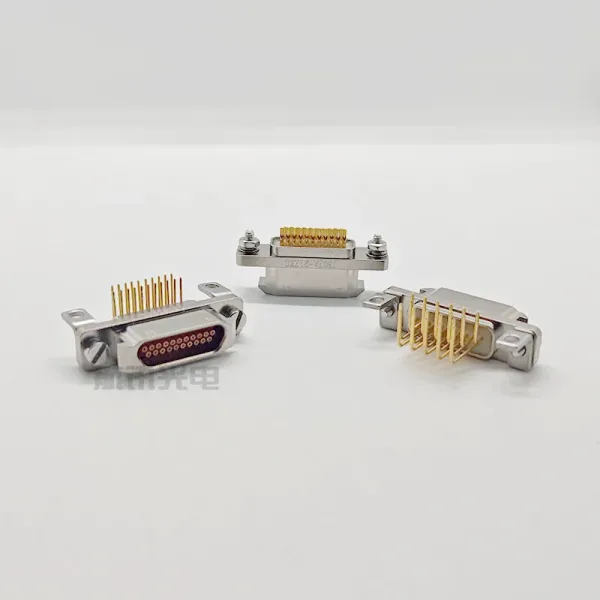 J30ja-21zkn-J Quick-Lock Rectangular Connector, Printed Board Solder Type, 21-Pin Straight Pin.