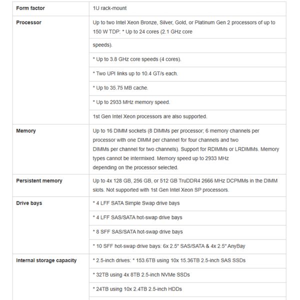 Intel Xeon Processor Equipped Thinksystem Sr570 1U Rack Server for Stock Availability