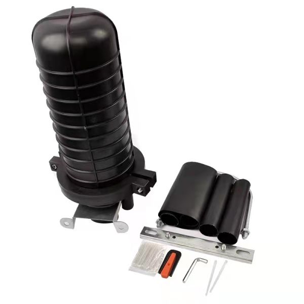 Vertical 1 In 4 Out Optical Splice Dome Closure Mechanical Sealing Cable Splice Box Fiber Optic Closure