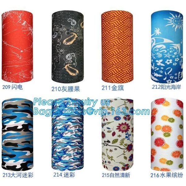 custom colorful seamless multifunctional bandana,Bespoke multifunctional seamless tube sun protection face mask scarf ba