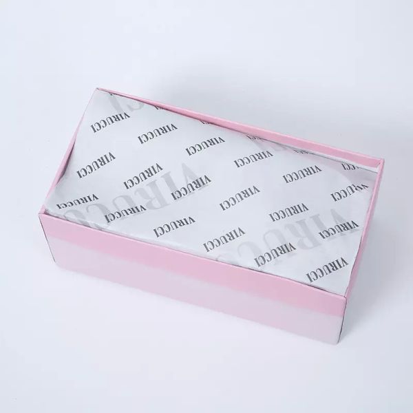 Eco Friendly White Tissue Paper Wrap Compostable Gift Packaging For Shoe Clothing