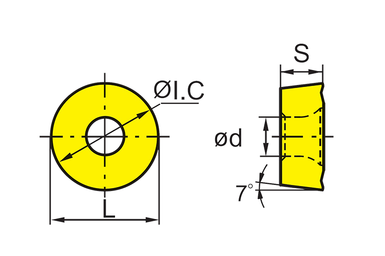 Durable RDMT CNC Insert with 7° Angle and ±0.08-±0.18 Tolerance for Precision Machining