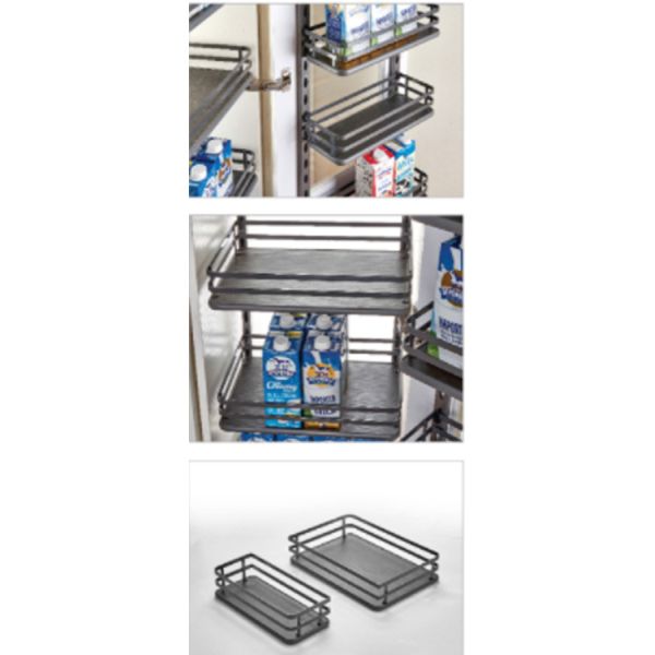 Pull Out Wire Basket Contemporary Kitchen Accessories Stainless Steel or iron Pantry Depot