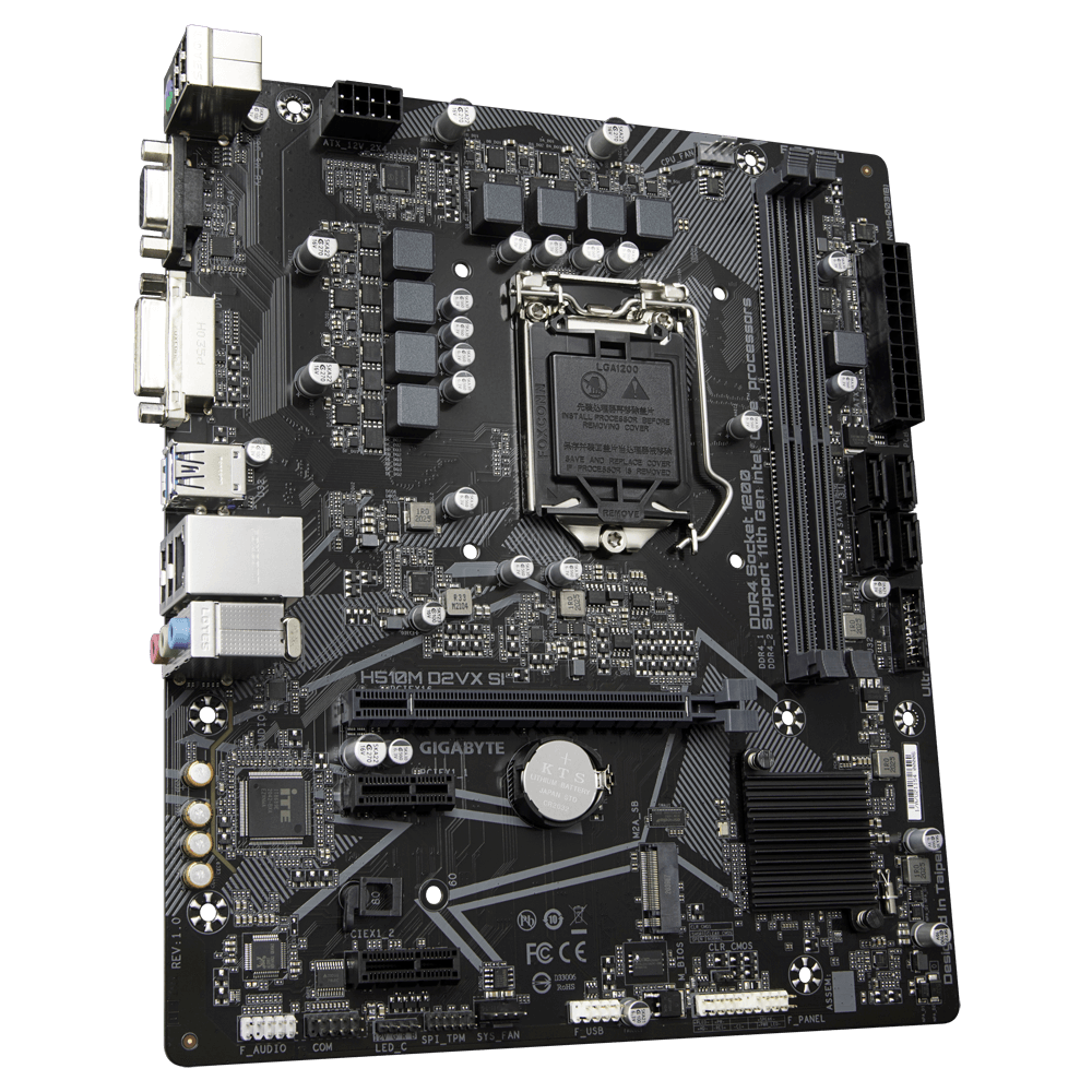 H510M D2VX SI LGA1200 Socket DDR4 Gaming Motherboard M.2 Interface For Desktop