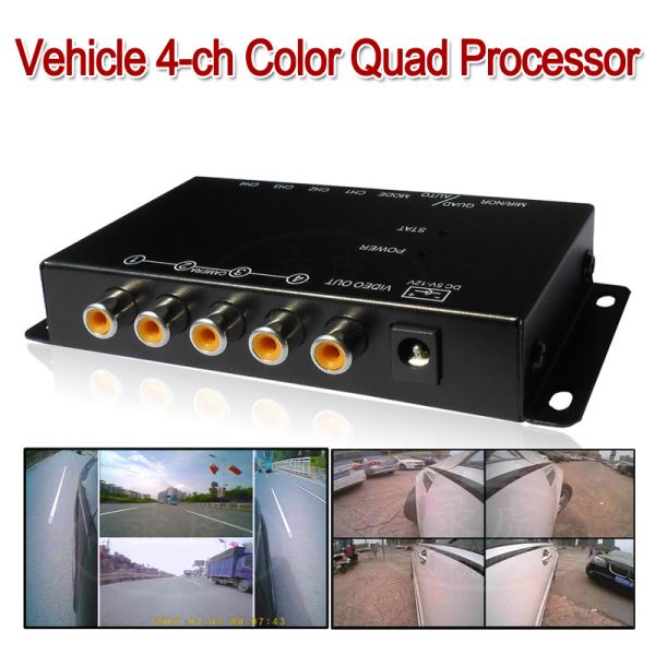 Panoramic Security 4 Channel Car DVR Recorder 360 Degree Bird View Camera System
