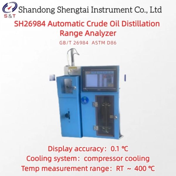 Automatic Crude Oil Distillation Range Analyze RT ～ 400℃ PT100 Sensor ASTM D86