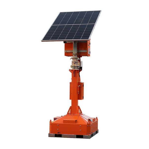 Simple Solar Light Tower Quick Deployment Mast Height 3.5M Quick Deployment Telescopic Solar LED Light Tower