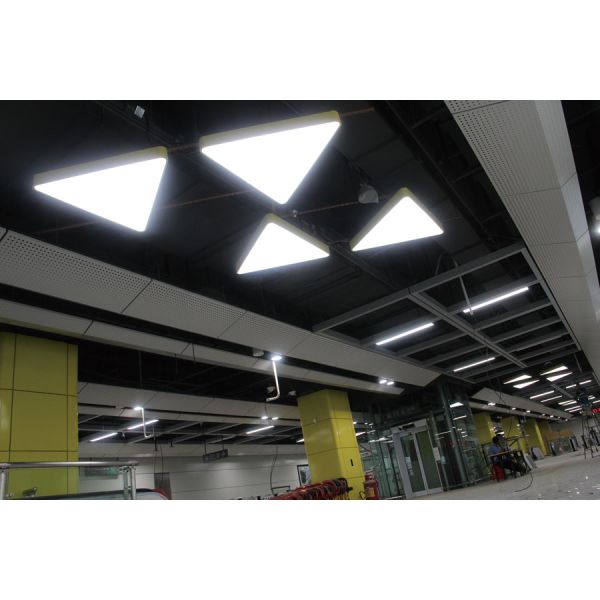 6500lm Triangle Panel Lights Suspension Led Panel Ceiling Lights